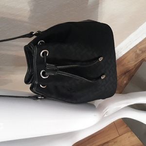 Talbots Black cinch strap bag
